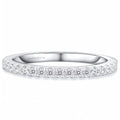“Basel” Moissanite 0.23ct tw Pavé Band Ring