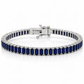 “Boston” Sapphire Baguette-Cut Tennis Bracelet