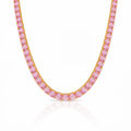 "MIAMI" PINK SAPPHIRE TENNIS CHOKER 2.0