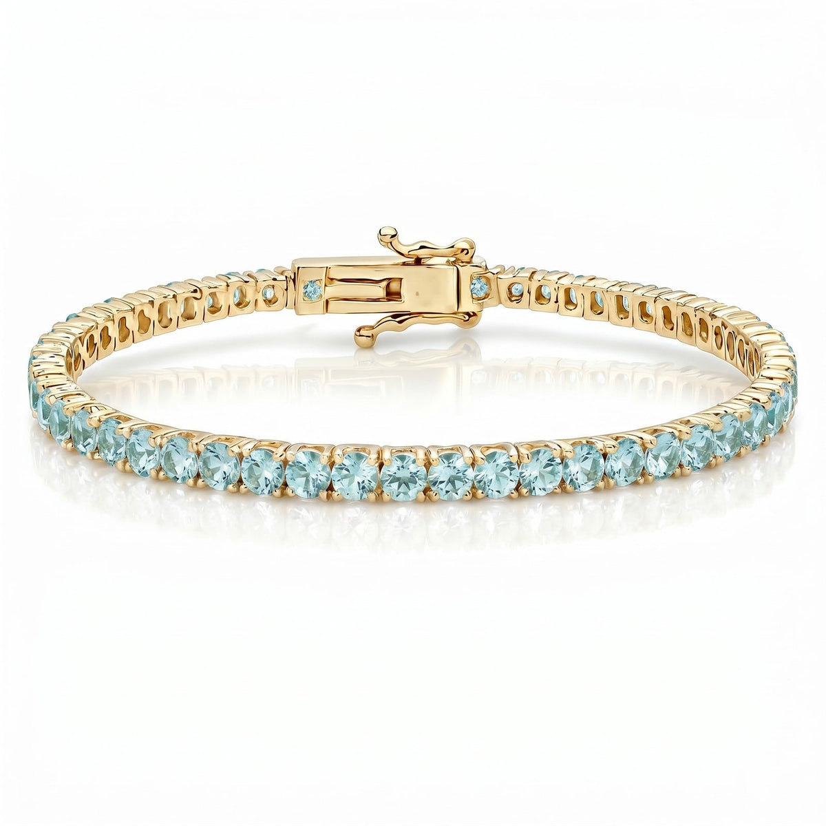 "Miami" Aquamarine Tennis Bracelet 2.0