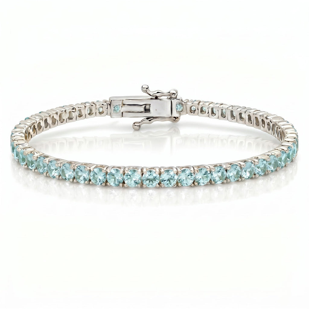 "Miami" Aquamarine Tennis Bracelet 2.0