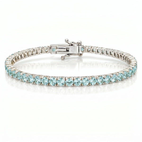 "Miami" Aquamarine Tennis Bracelet 2.0