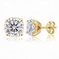 "Ascona" Moissanite 1ct Heart-Prong Studs