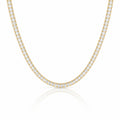“Boston” Classic Baguette-Cut Tennis Necklace