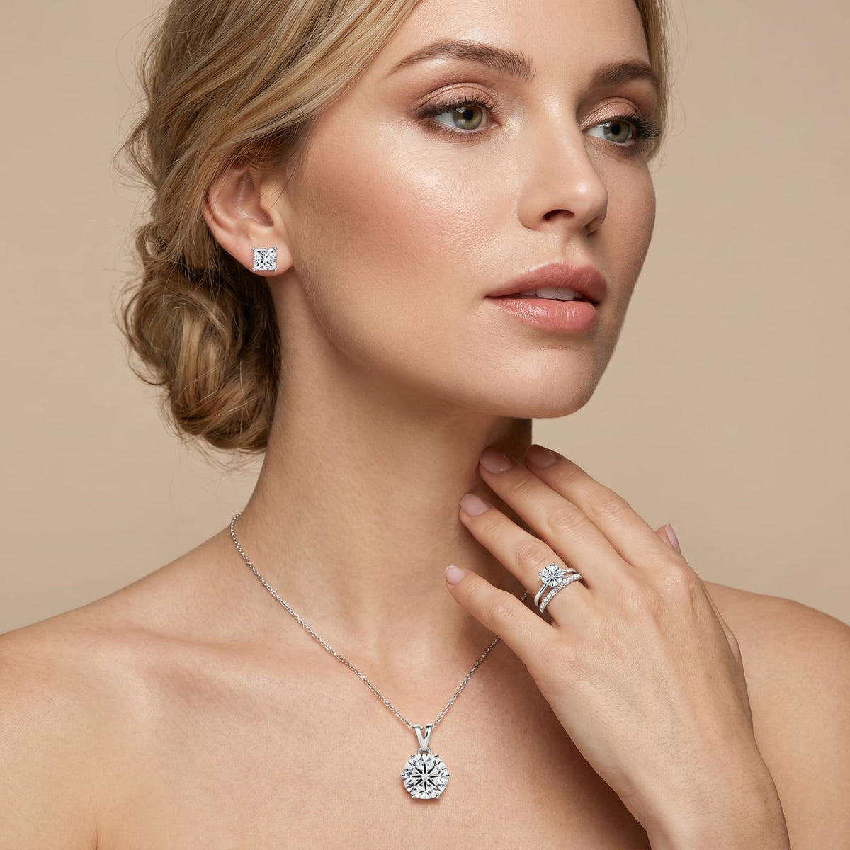 "Zermatt" Bridal Solitaire Set