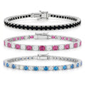 "Miami" Colorful Silver Stack Set