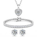 "Miami" Heart Silver Set