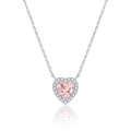 "Amalfi" Morganite Heart Pendant