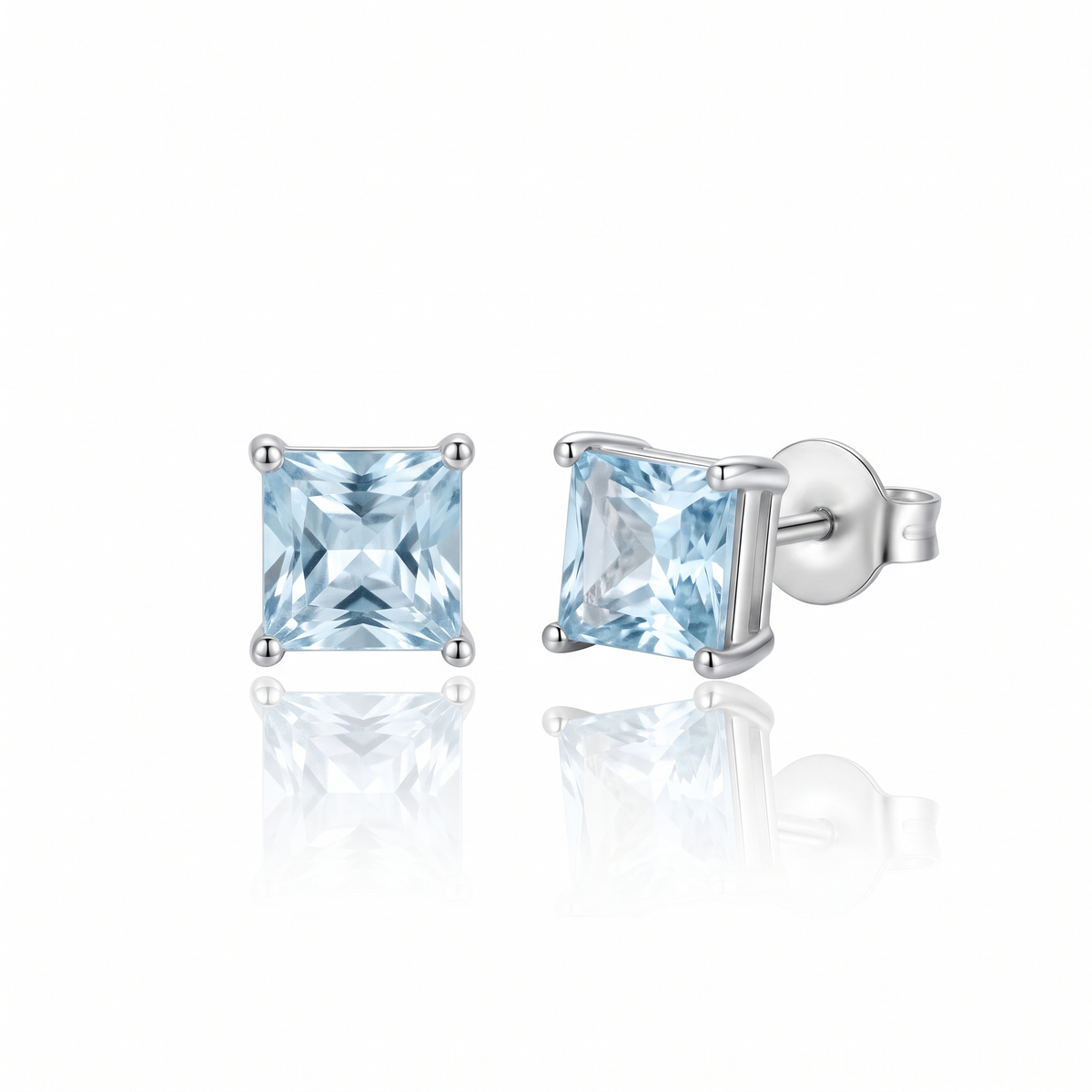 "Capri" Aquamarine Studs