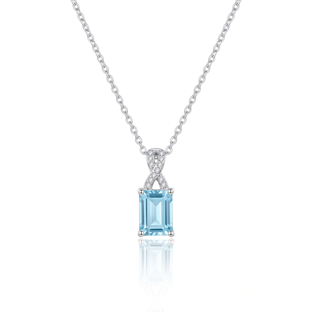 "Capri" Aquamarine Pendant