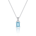 "Capri" Aquamarine Pendant