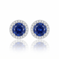 "Oslo" Sapphire Halo Studs