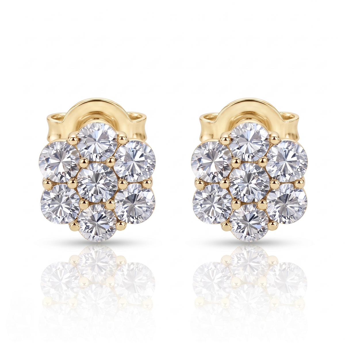 "Marseille" Flower Cluster Studs