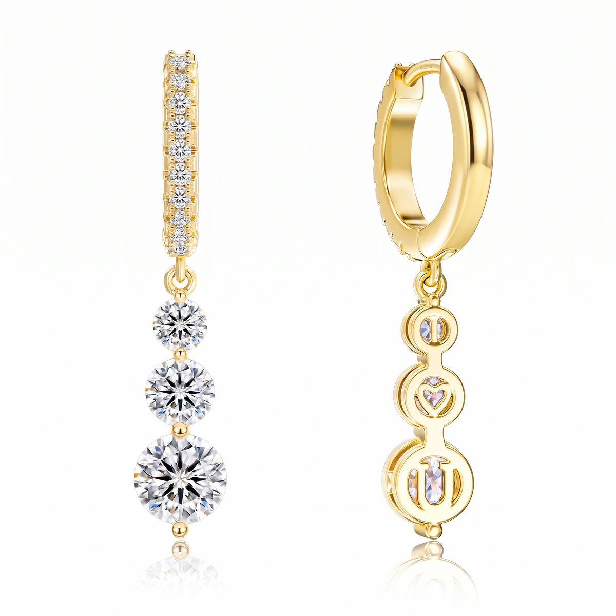 "Shanghai" Graduated Drop Earrings