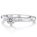 "Locarno" Moissanite 0.3ct Five-Stone Ring