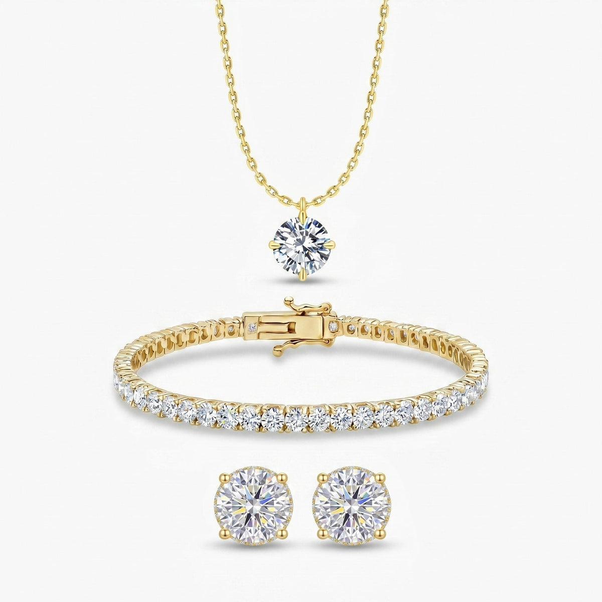 "Miami" Solitaire Pendant Set