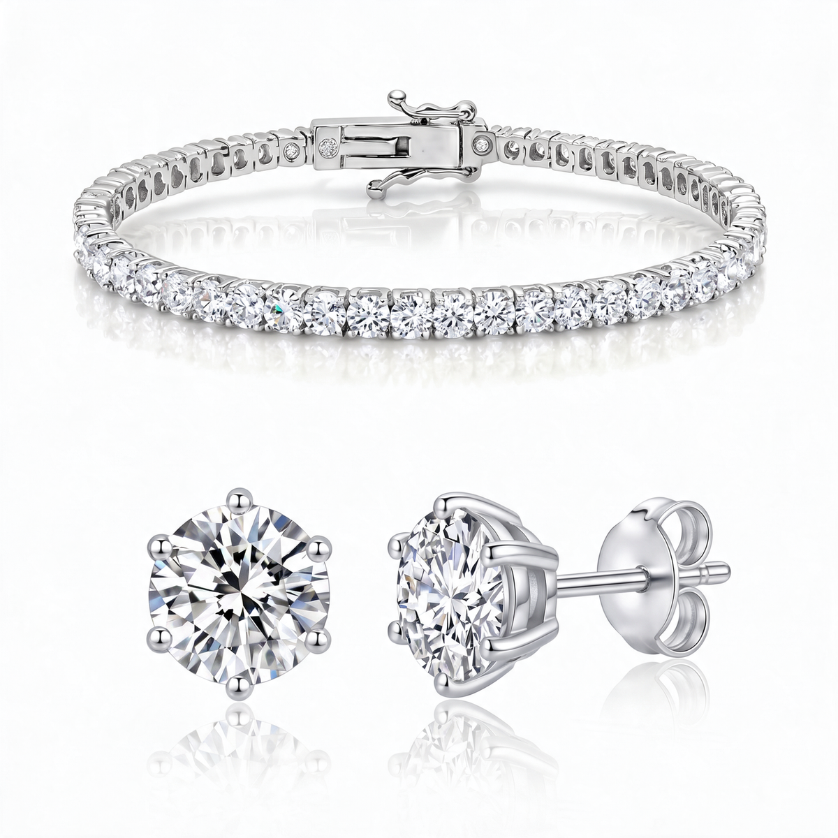"Miami" Classic Bracelet & Studs Set