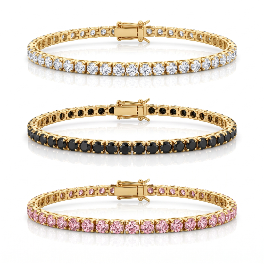 "Miami" Classic, Onyx & Pink Stack Set