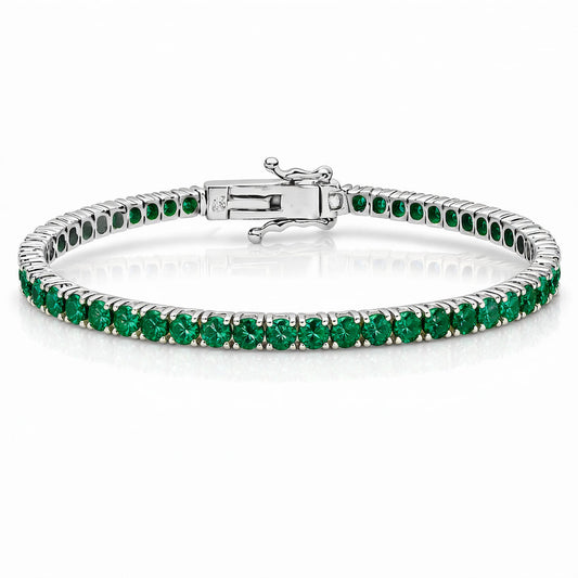 "Miami" Emerald Tennis Bracelet 2.0