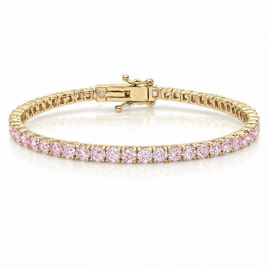 "Miami" Pink Sapphire Tennis Bracelet 2.0