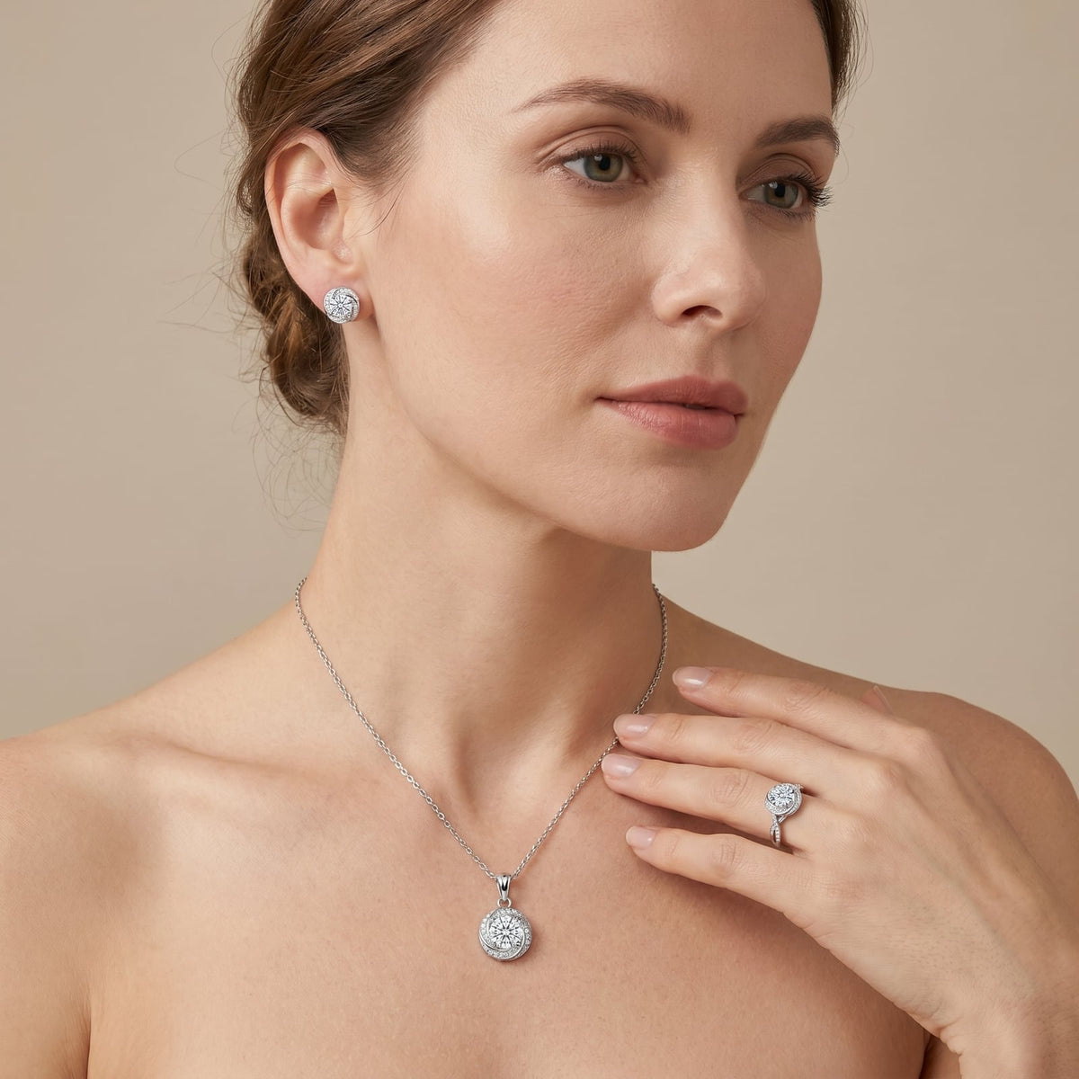 "Stockholm" Swirl Halo Set