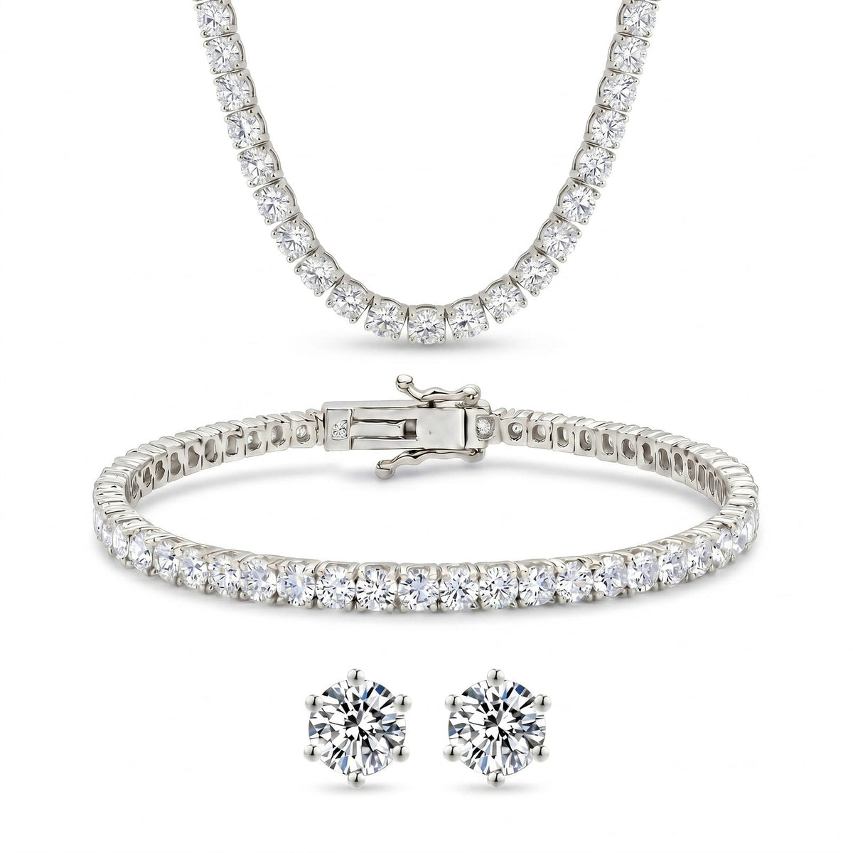 "Miami" Classic Tennis Silver Set