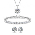 "Miami" Solitaire Silver Set