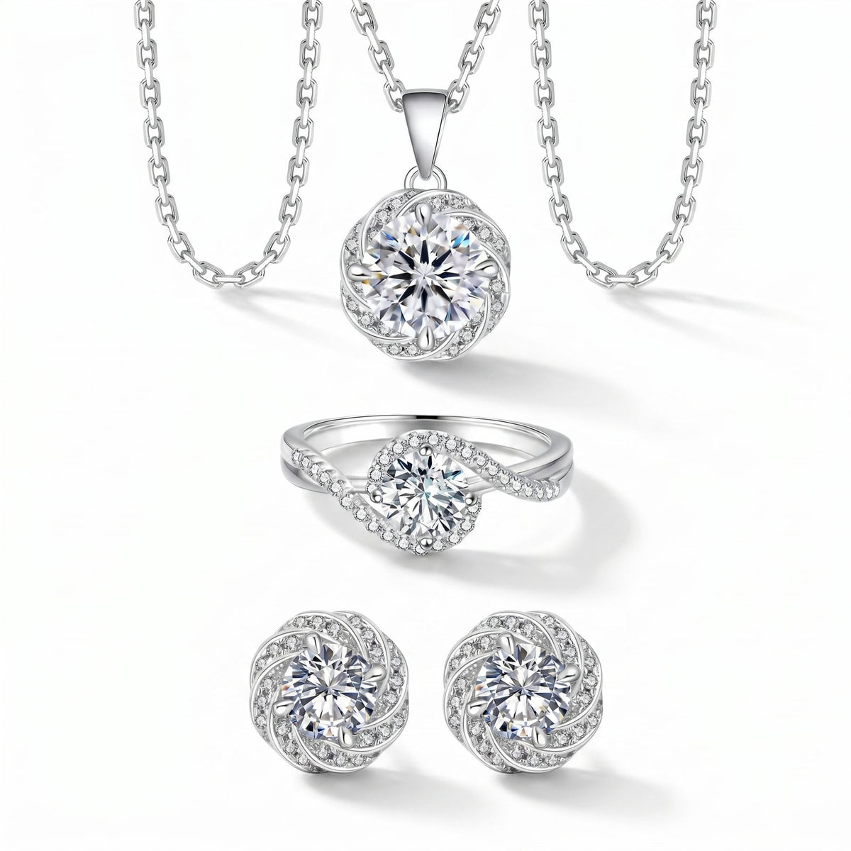 "Stockholm" Swirl Halo Set